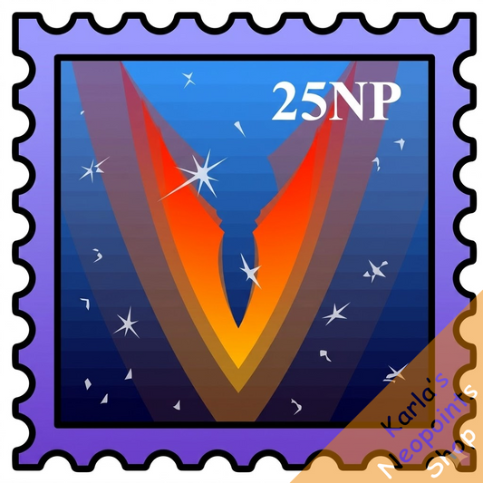 Holographic Virtupets Stamp
