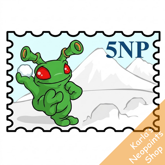 Grundo Snow Throw Stamp
