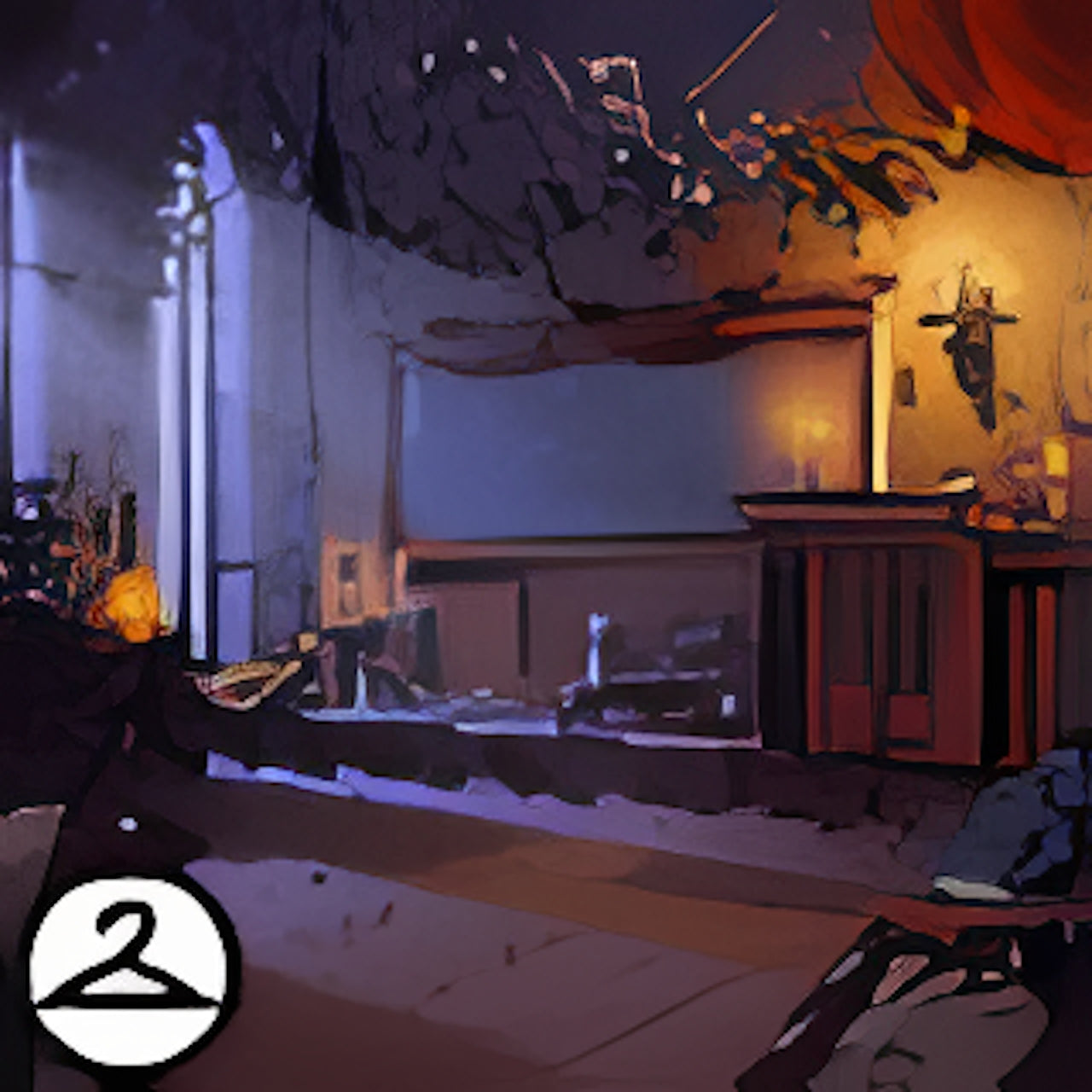 Dark Academia Classroom Background