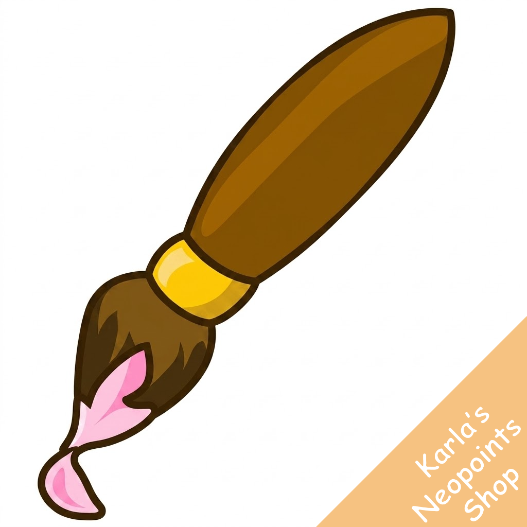 Pink Petpet Paint Brush