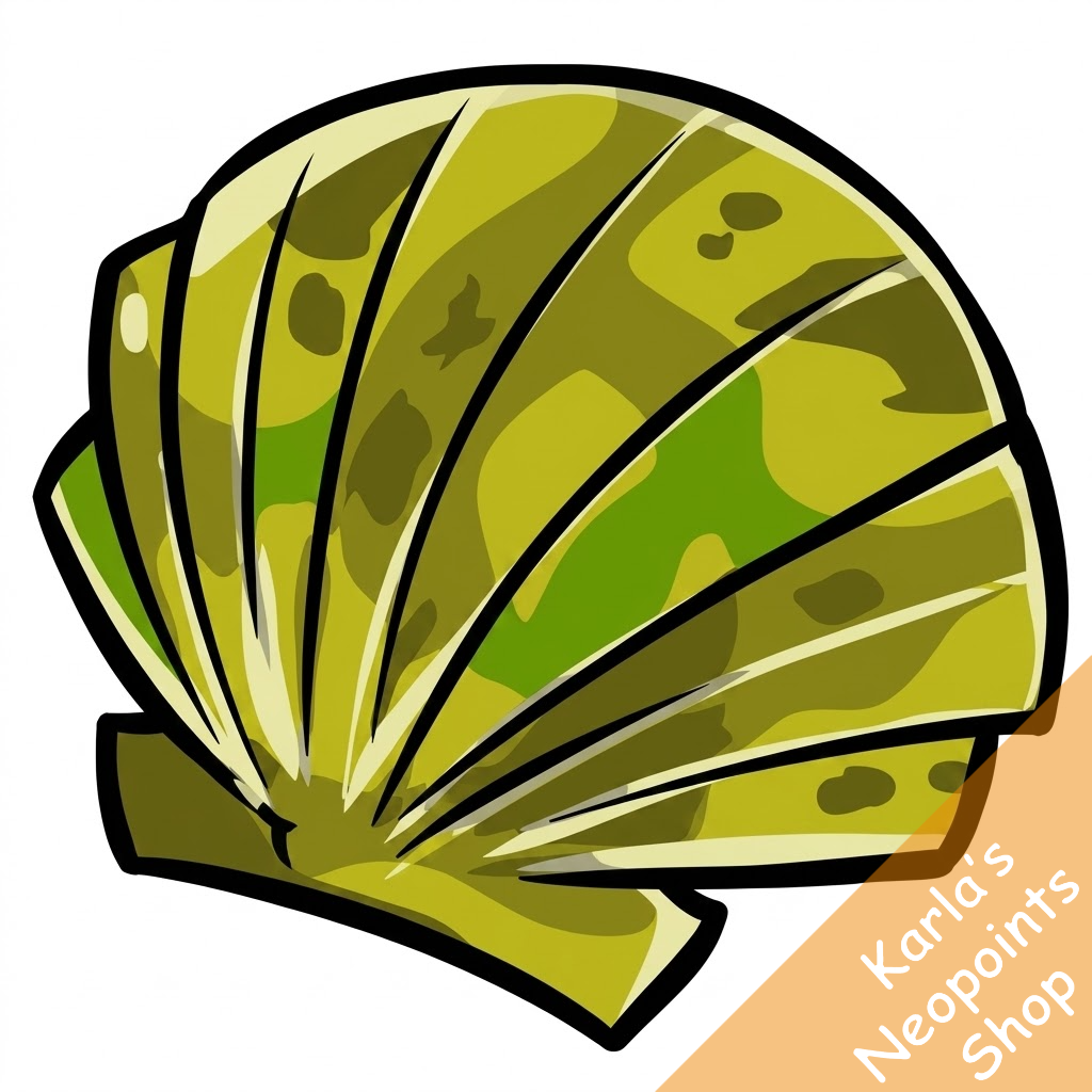 Camouflage Scallop Shell