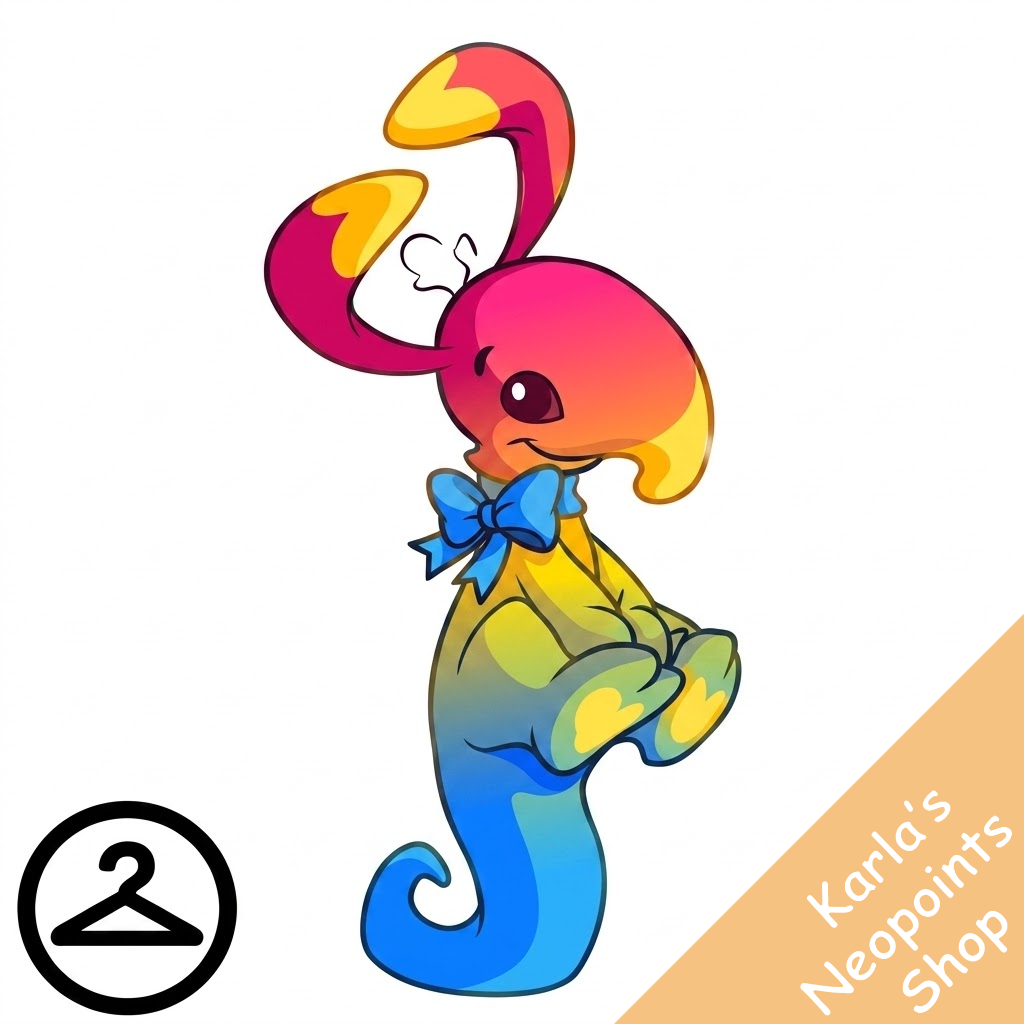 Prismatic Pansexual: Adoring Rainbow Blumaroo