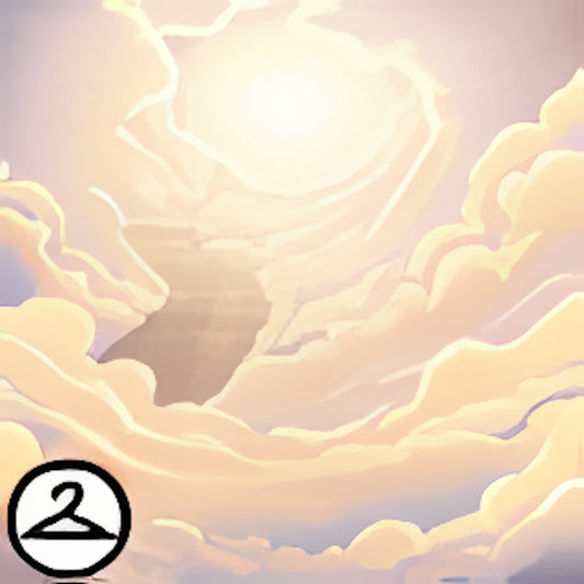 Stairway Through the Clouds Background