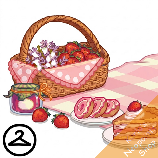 Strawberry Picnic Blanket Trinket