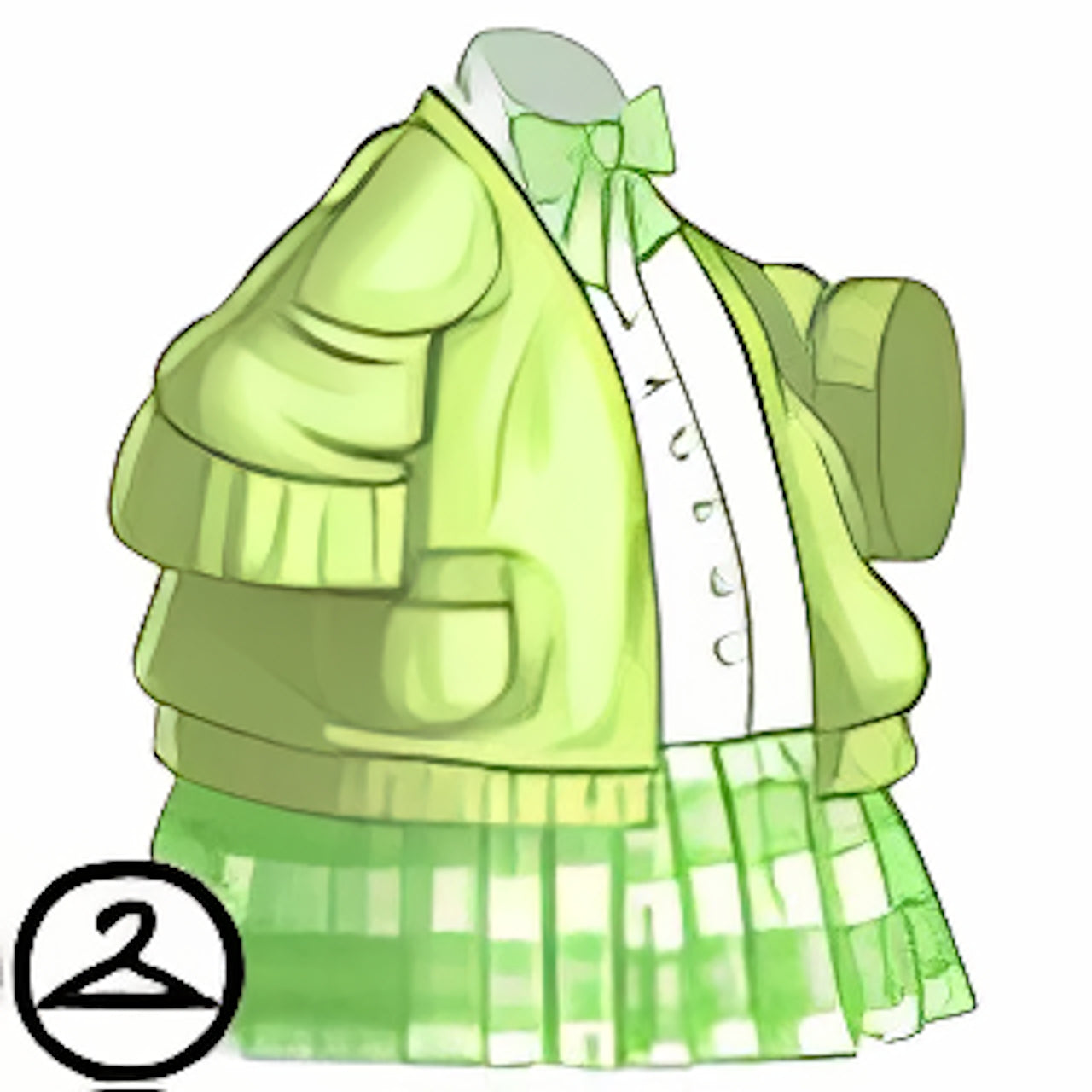 Dyeworks Green: Pink Kawaii School Outfit