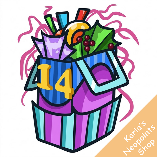 Neopets 14th Birthday Goodie Bag