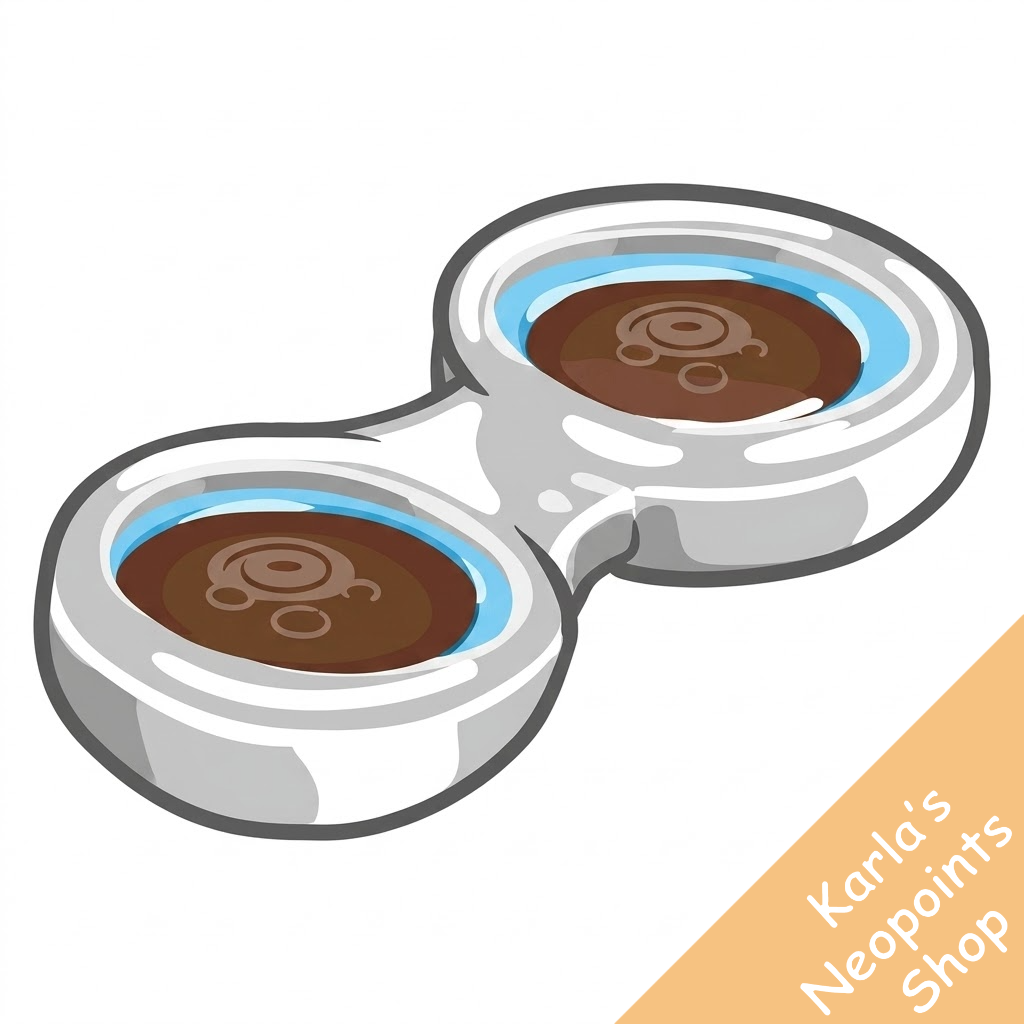 Dyeworks Brown: Black Button Contacts