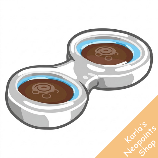 Dyeworks Brown: Black Button Contacts