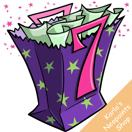 Neopets 7th Birthday Goodie Bag