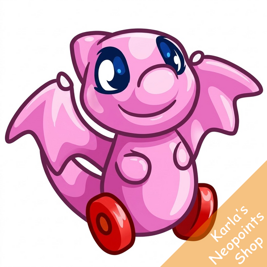 Pink Shoyru Wooden Pull Along Toy