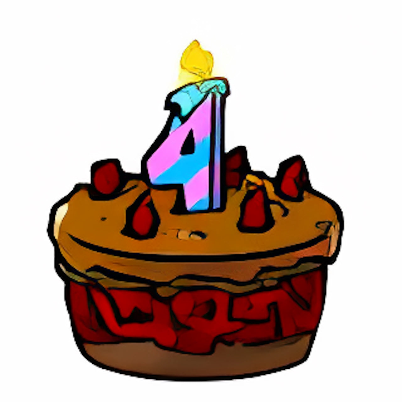 Mini Chocolate Birthday Cake