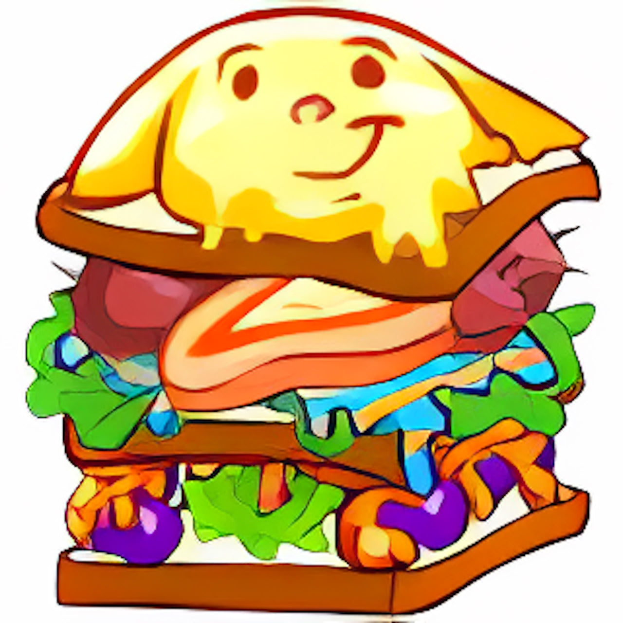 Kacheek Fruit Salad Sandwich