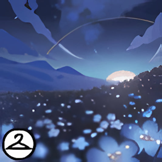 Ethereal Flower Field Background