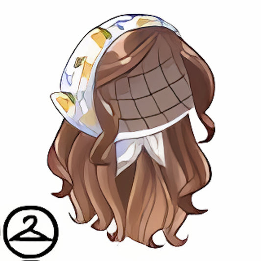 Long Flowy Wig with Bandana