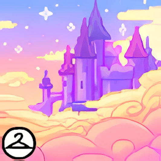 Pixel Faerieland Clouds Background