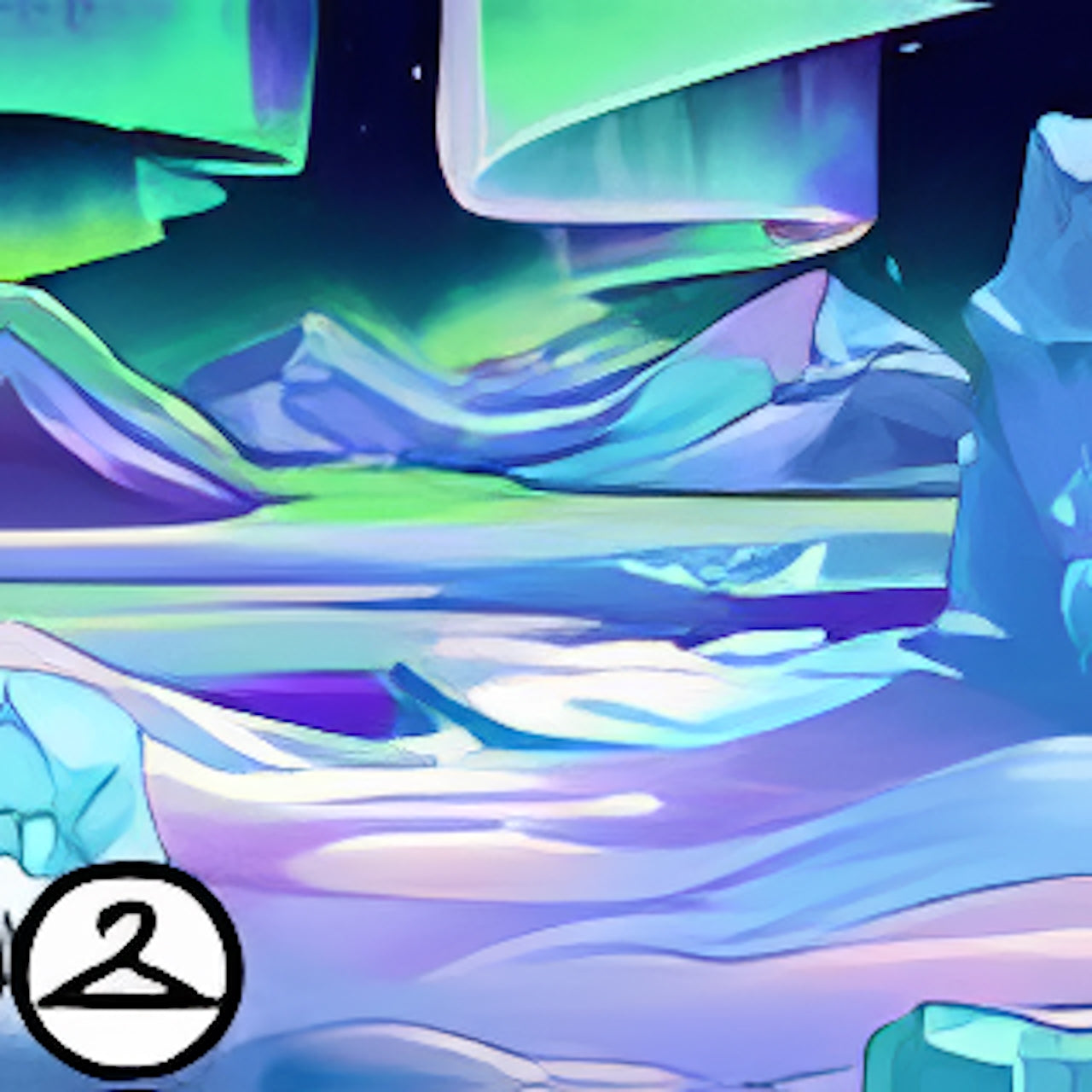 Arctic Aurora Borealis Background