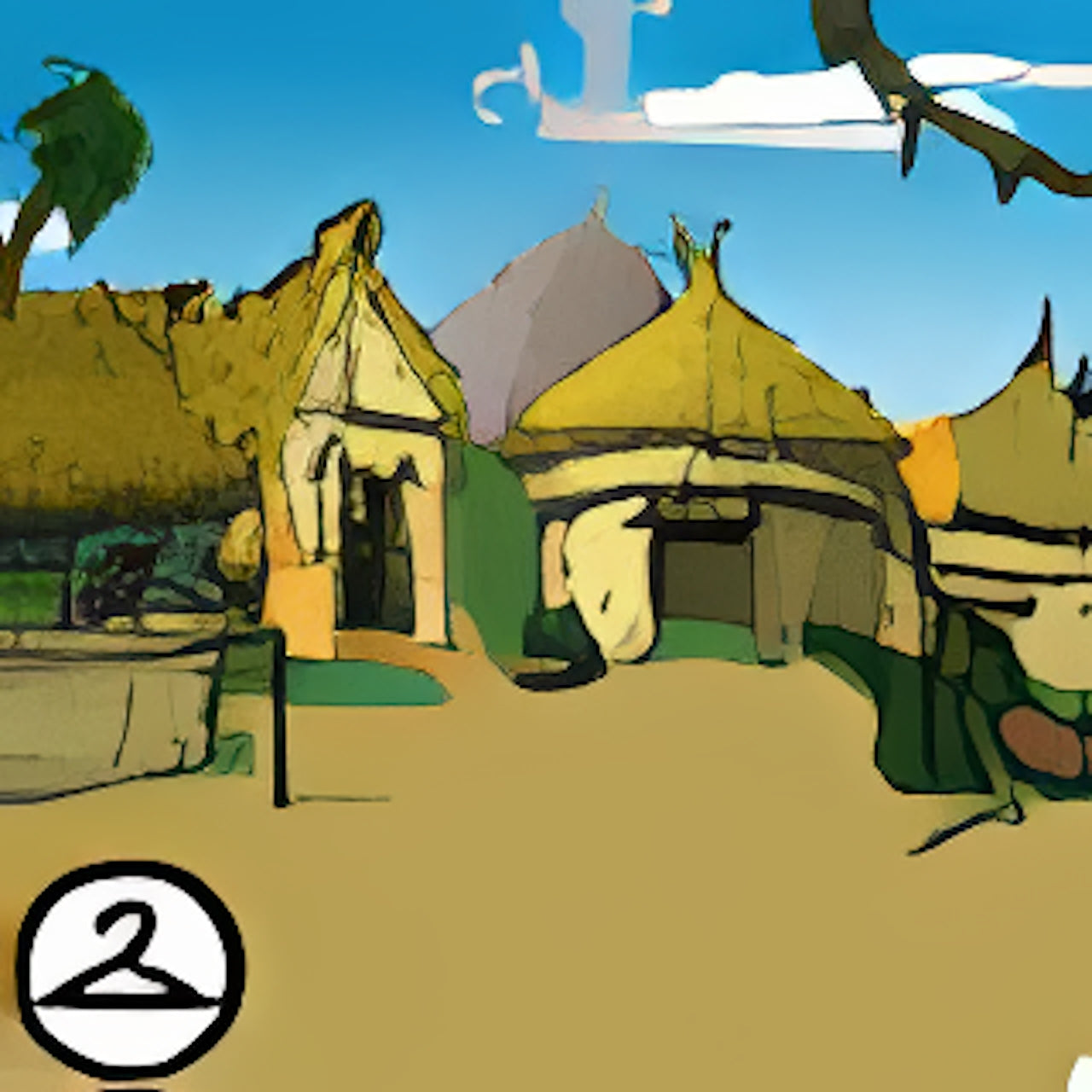 Mystery Island Huts Background