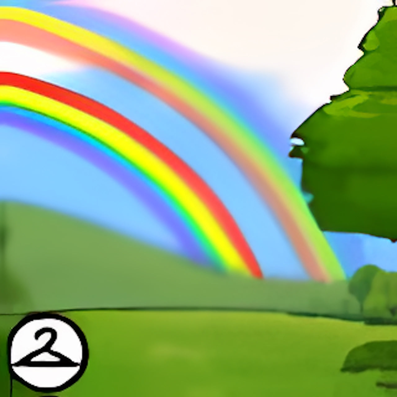 Double Rainbow Background