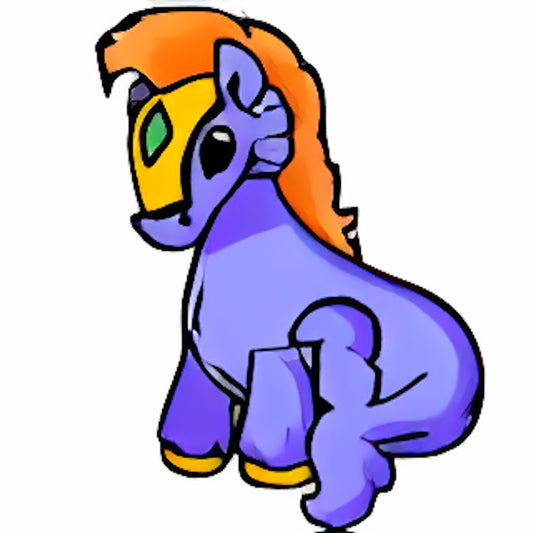 Blue Peophin Squishy Plushie