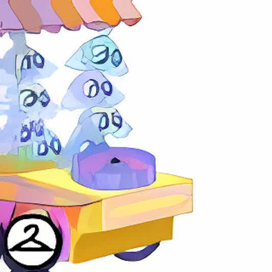 Kiko Candy Floss Cart Trinket