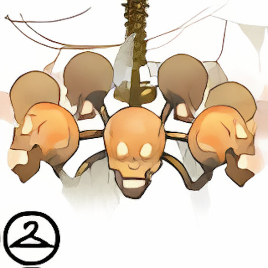 Haunted Woods Skull Chandeliers Trinket