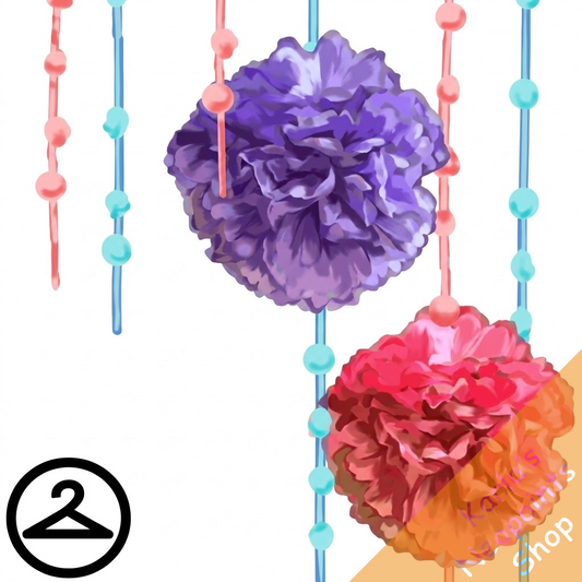 Tissue Paper Flower Garland