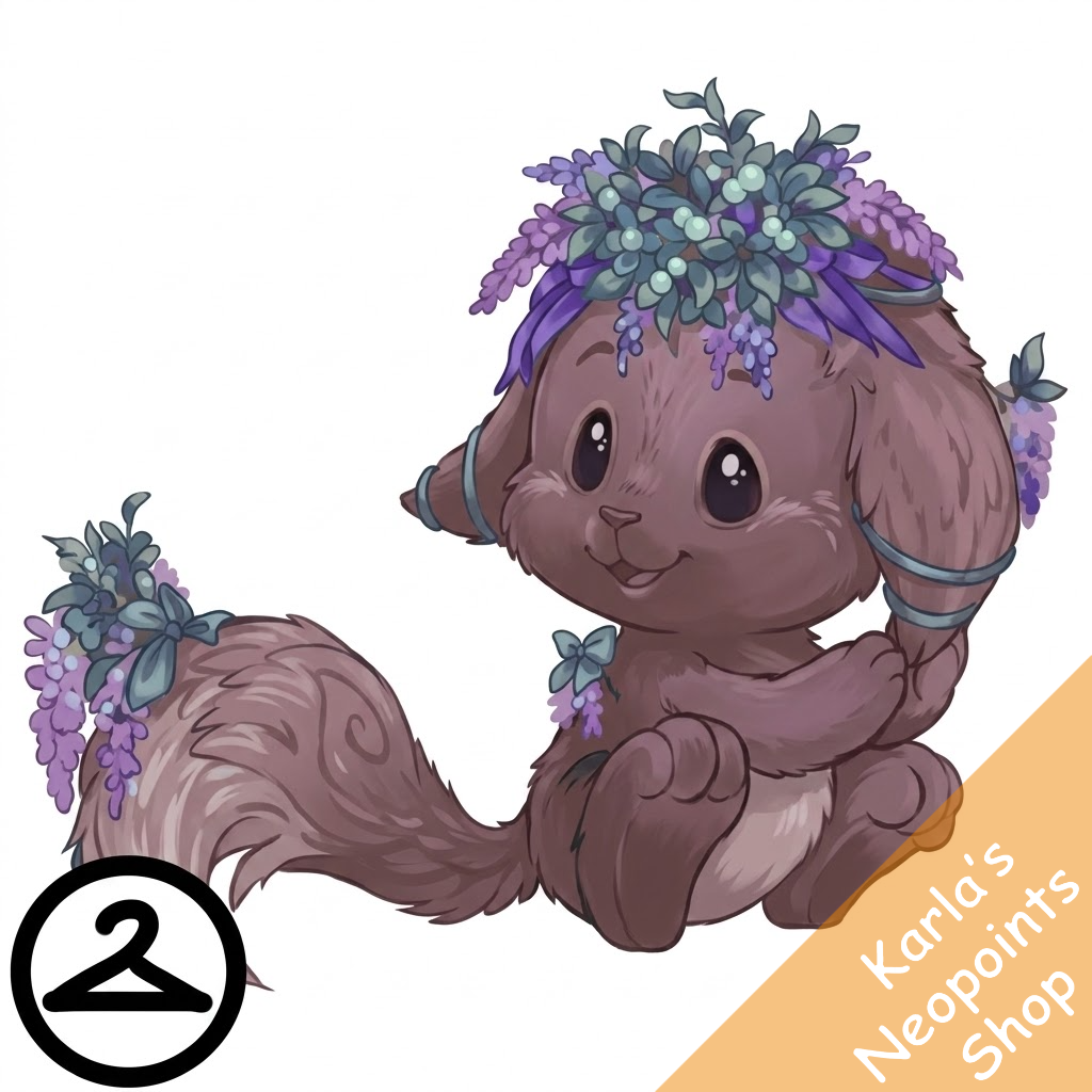 Prismatic Wisteria: Blooming Woodland Kacheek