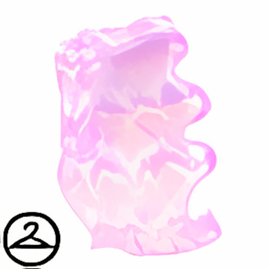 Dyeworks Pink: Glamourous Iridescent Side Part Wig