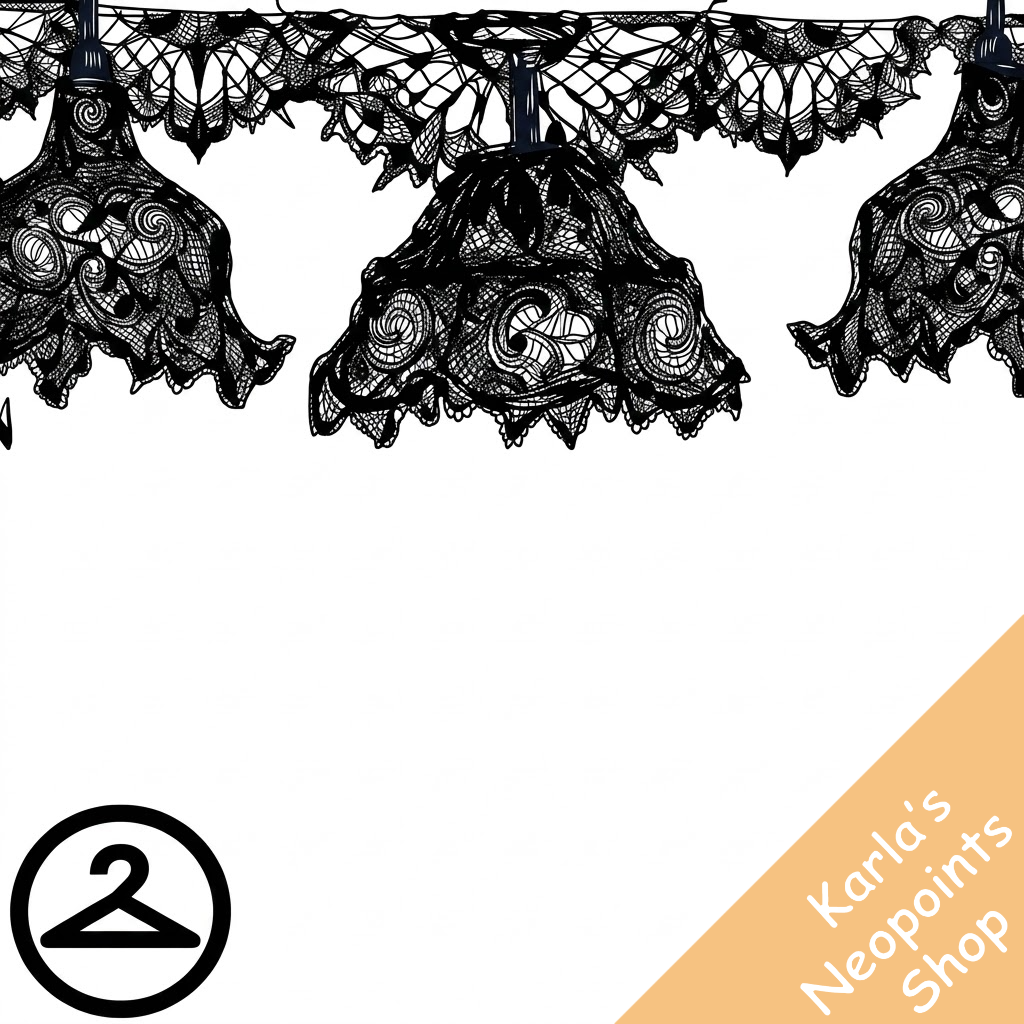 Gothic Lace Lights Garland