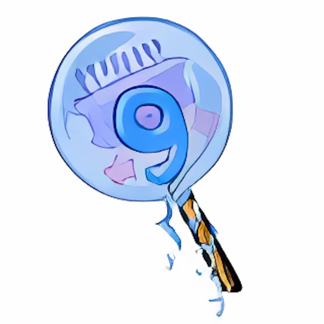 Blueberry 9th Birthday Lollipop