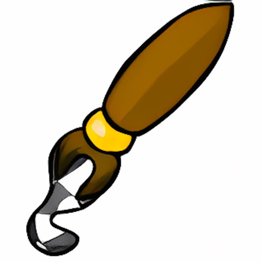 Checkered Petpet Paint Brush
