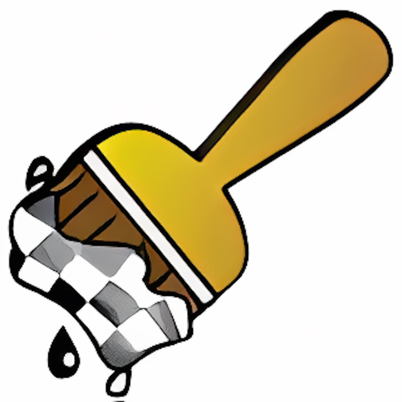 Checkered Paint Brush