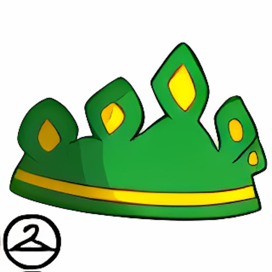 Fanciful Green Gemmed Crown