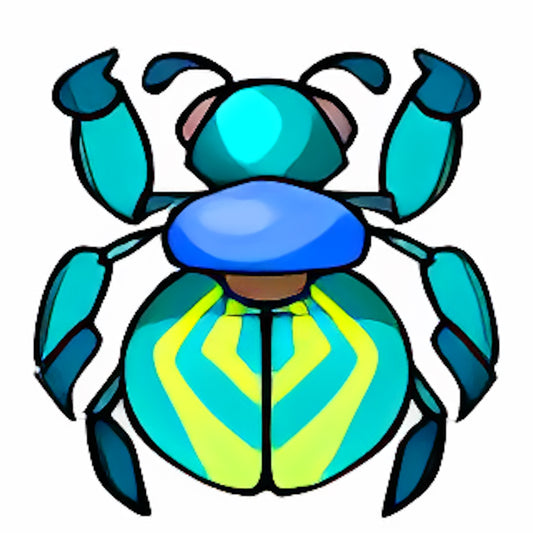 Uncommon Blue Collectable Scarab