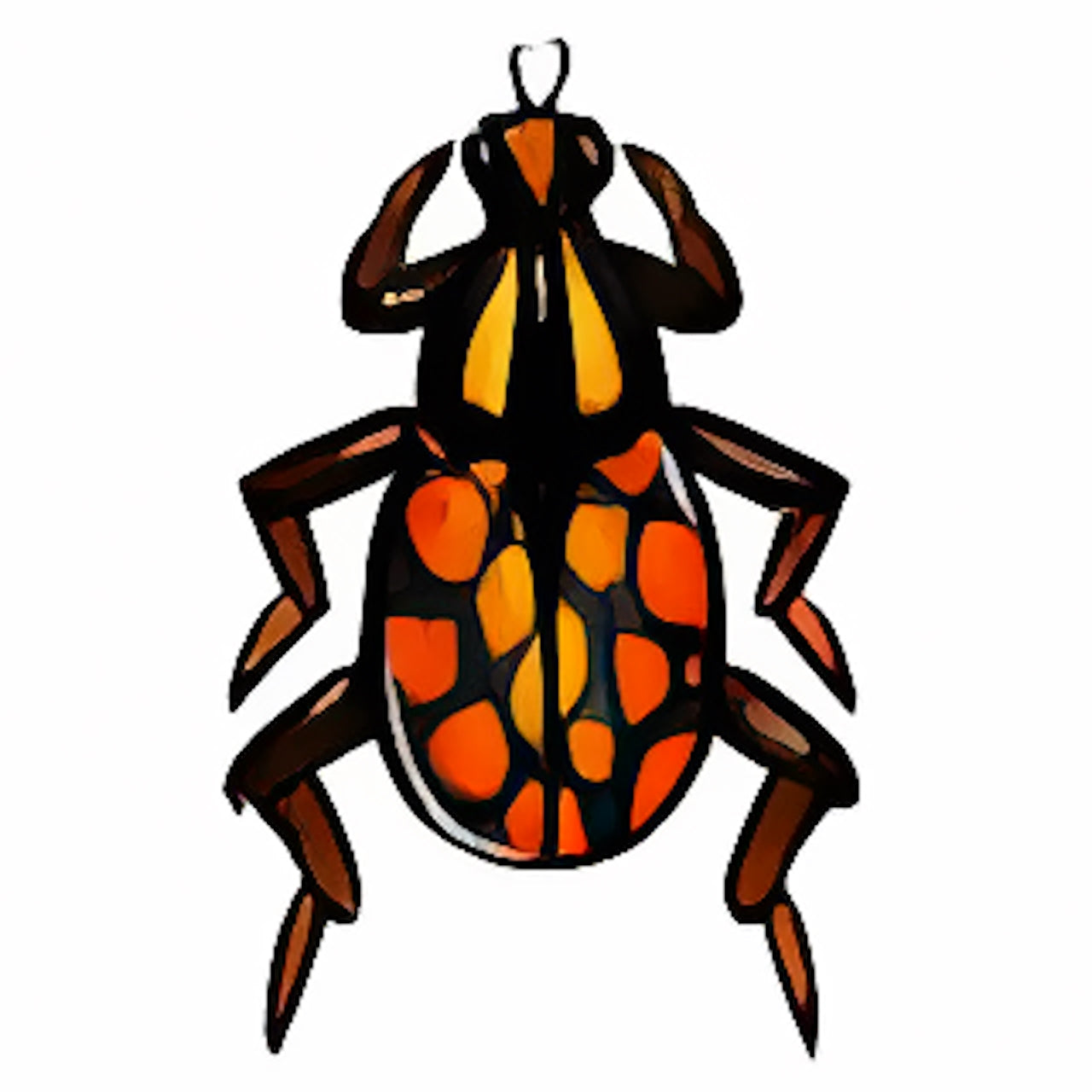 Orange Spotted Collectable Scarab