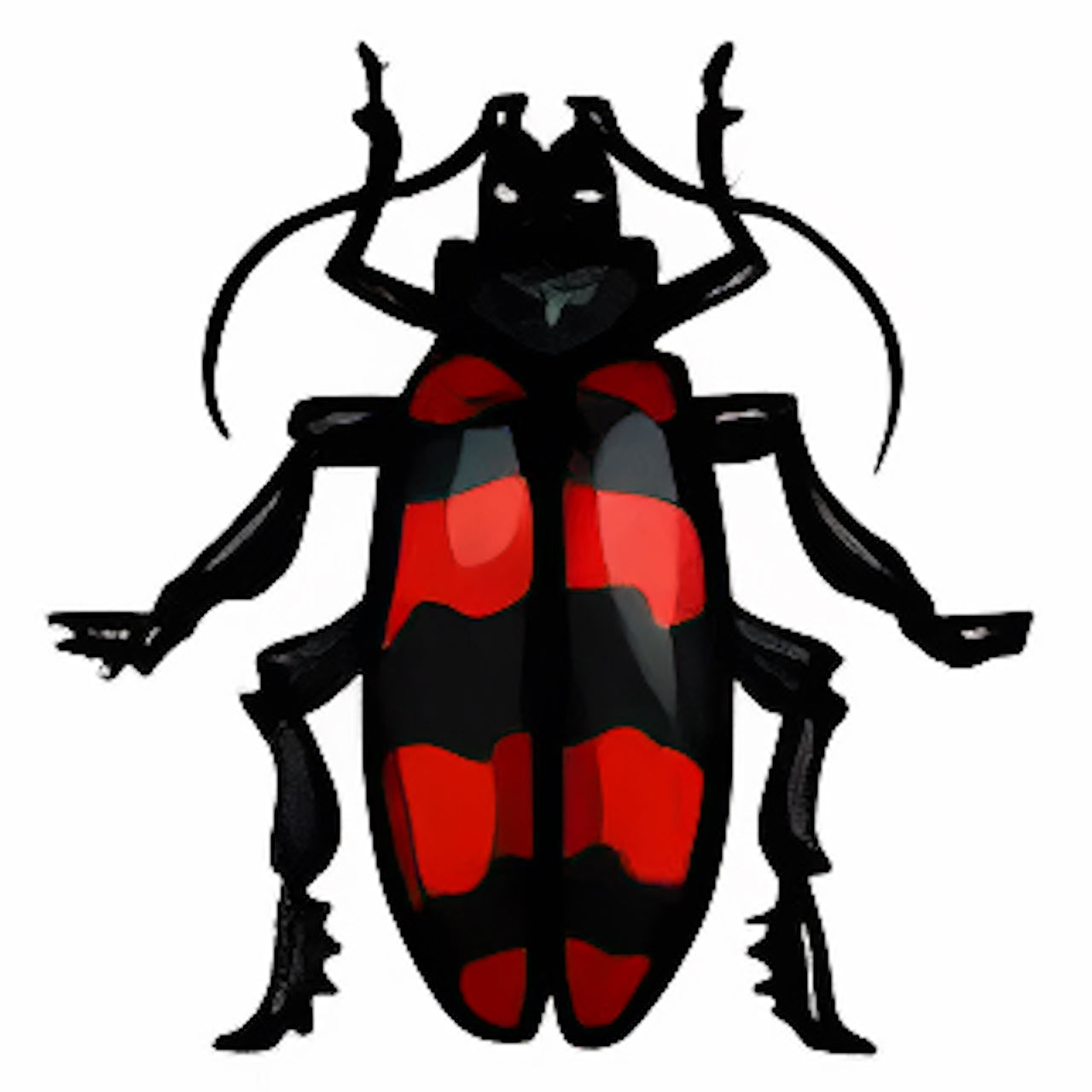 Red Striped Collectable Scarab