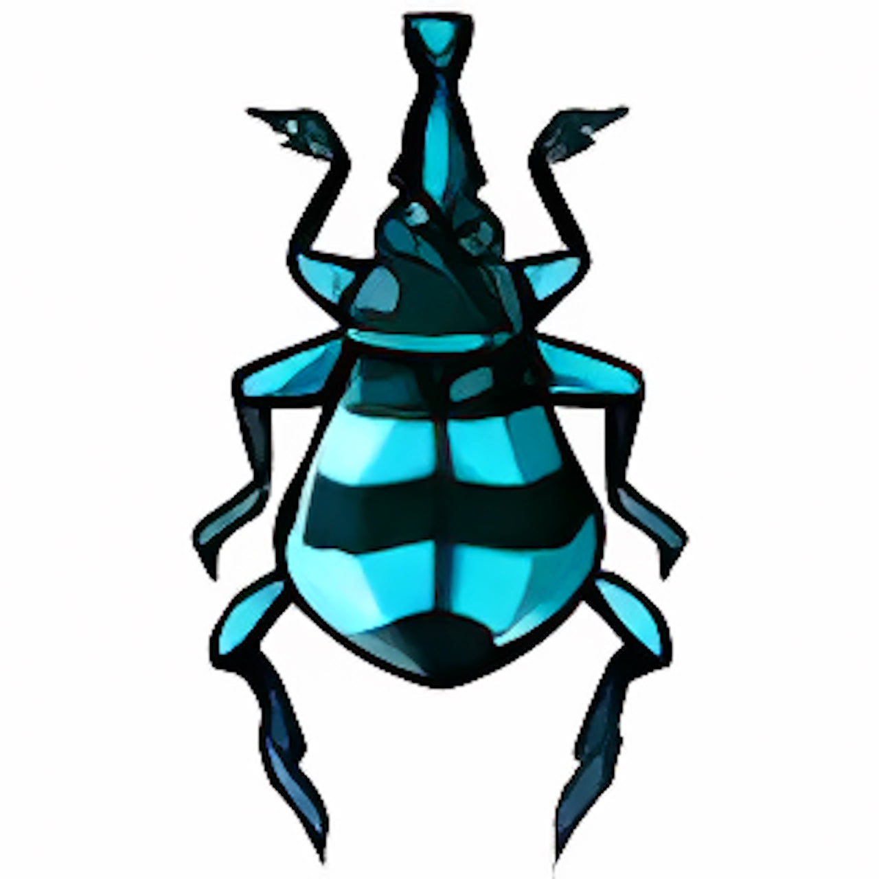 Striped Blue Collectable Scarab