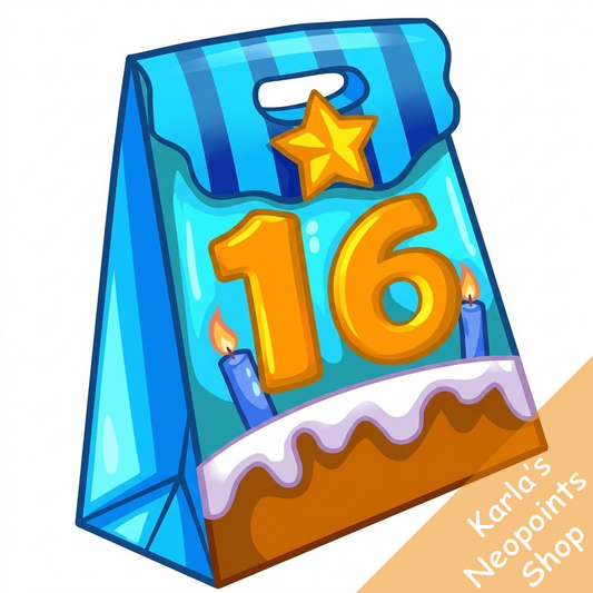 Neopets 16th Birthday Goodie Bag