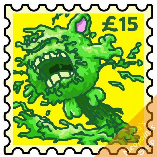 Misprint Meuka Stamp
