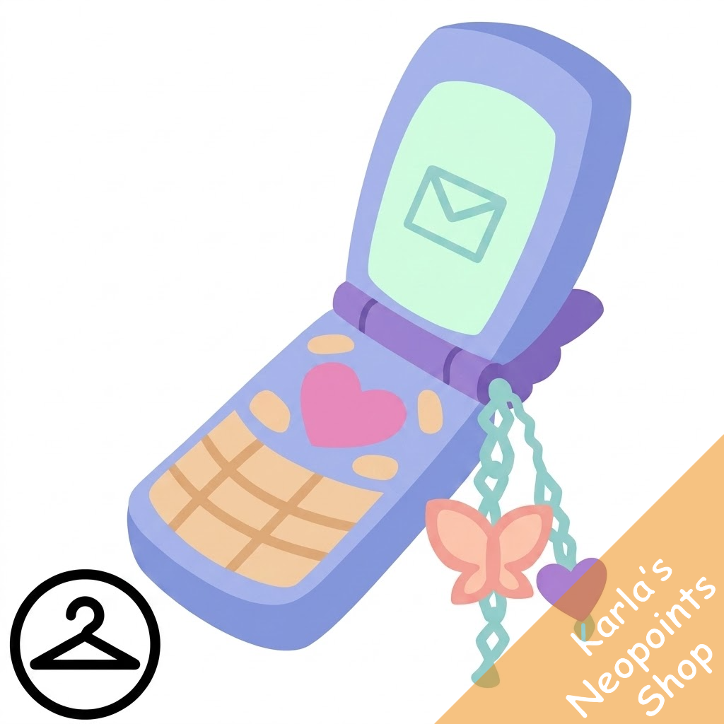 Texting Barbat Flip Phone