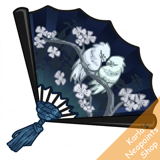 Dyeworks Midnight Blue: Shenkuu Handheld Fan