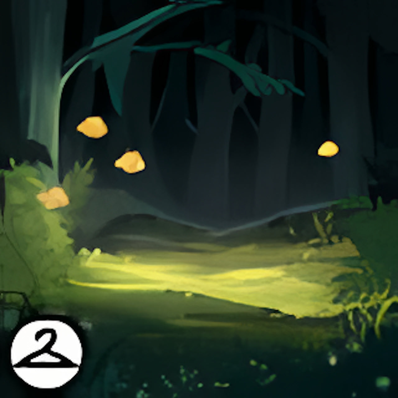 Mystical Glade Clearing Background