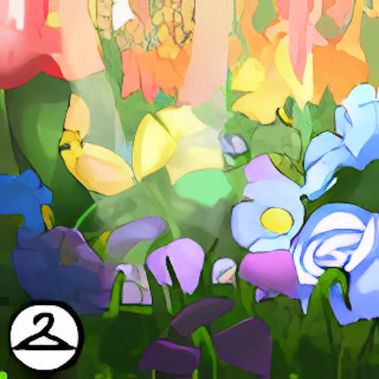 Dyeworks Rainbow: Among Flowers Background