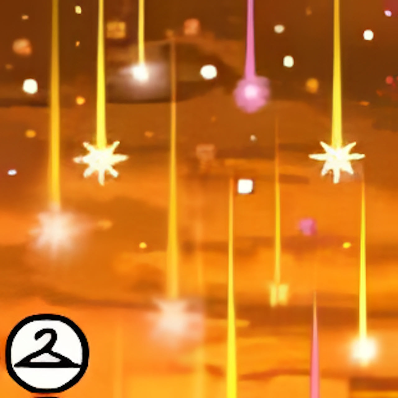 Dyeworks Orange: Raining Stars Effect