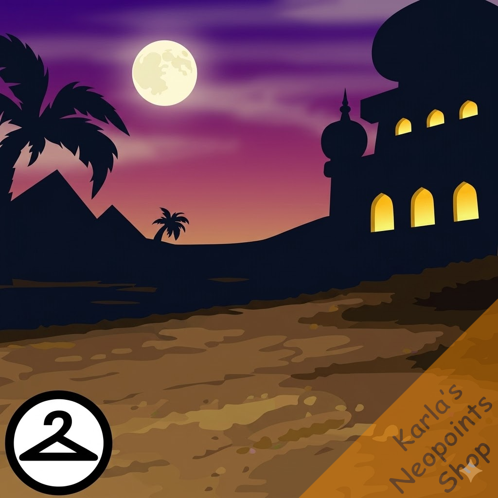 Lost Desert Silhouette Background