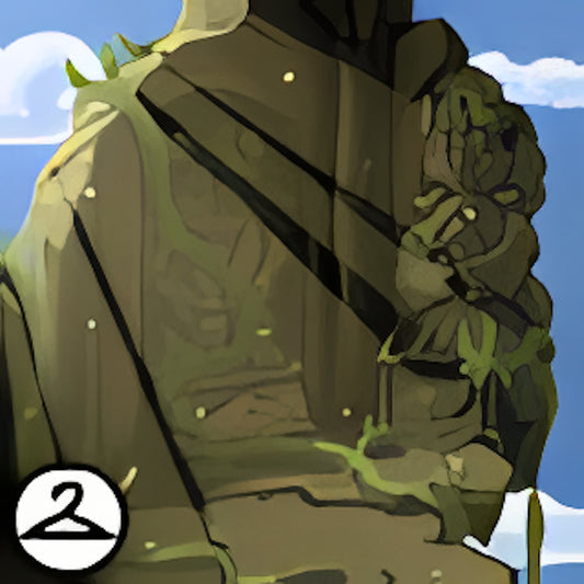 Ancient Mountain Ruins Background