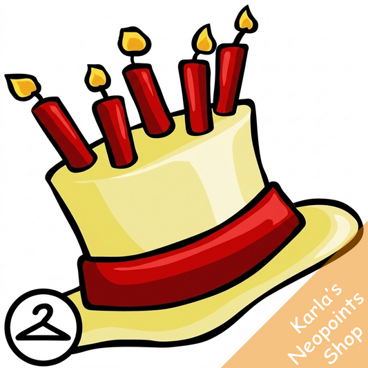 Red 9th Birthday Cake Hat