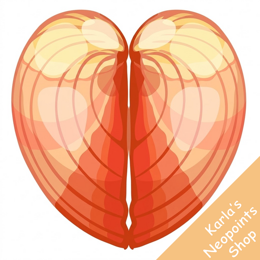 Cream Heart Sea Shell