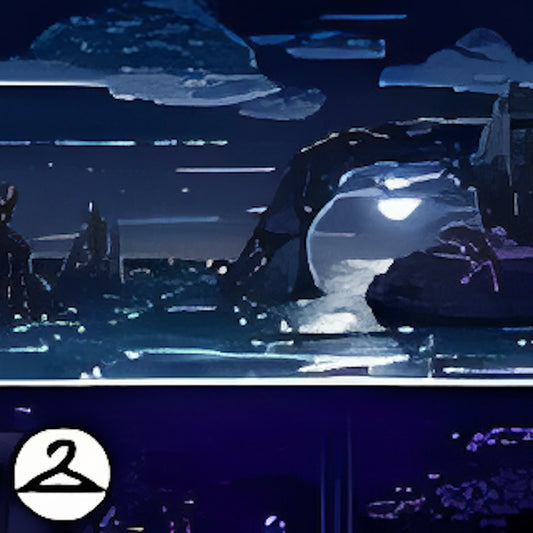 Dyeworks Black: Dusk in the Water Background