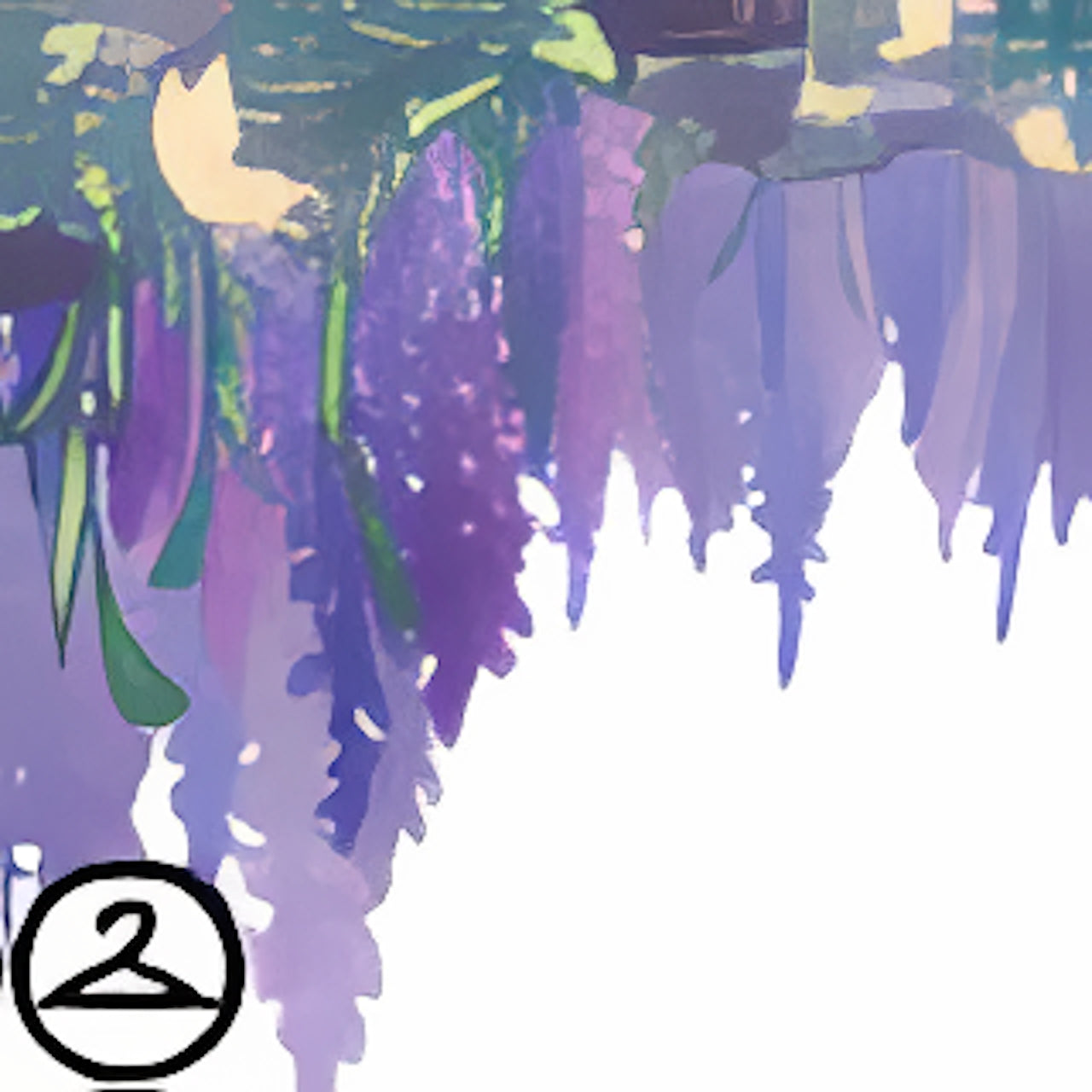 Wisteria and Butterfly Garland